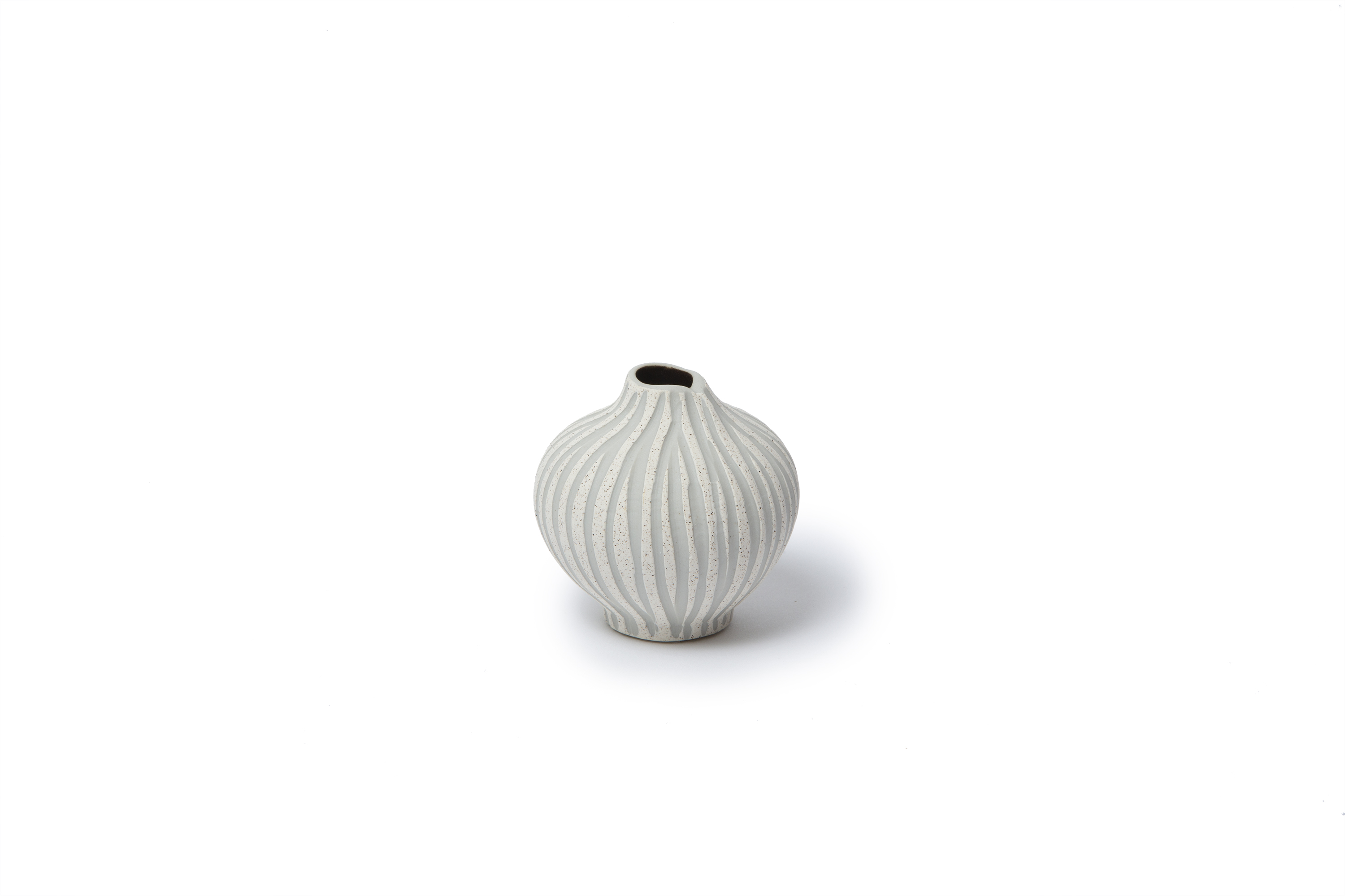 Vase LINE small SandWhite StoneStripe