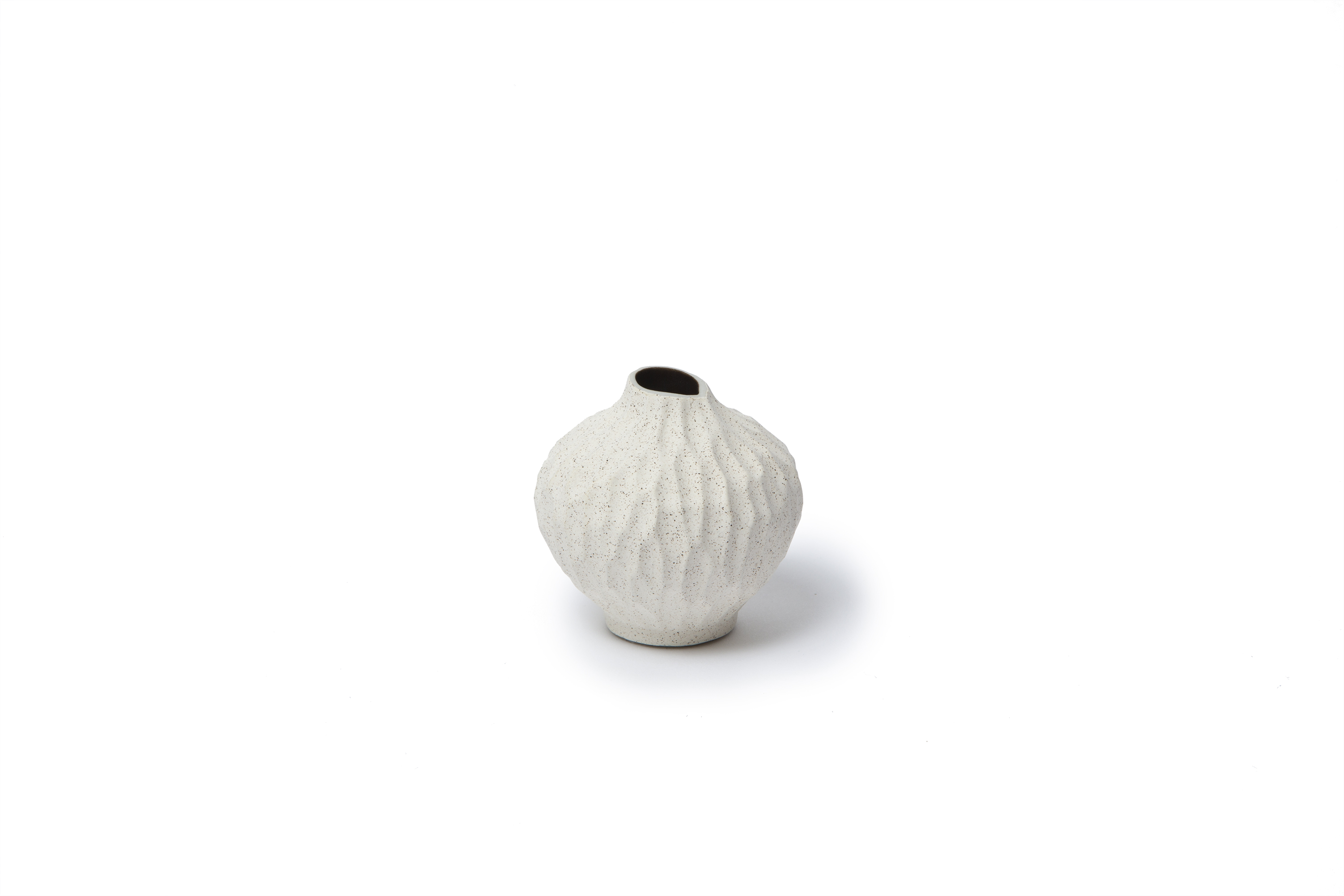 Vase LINE small SandWhite Cut