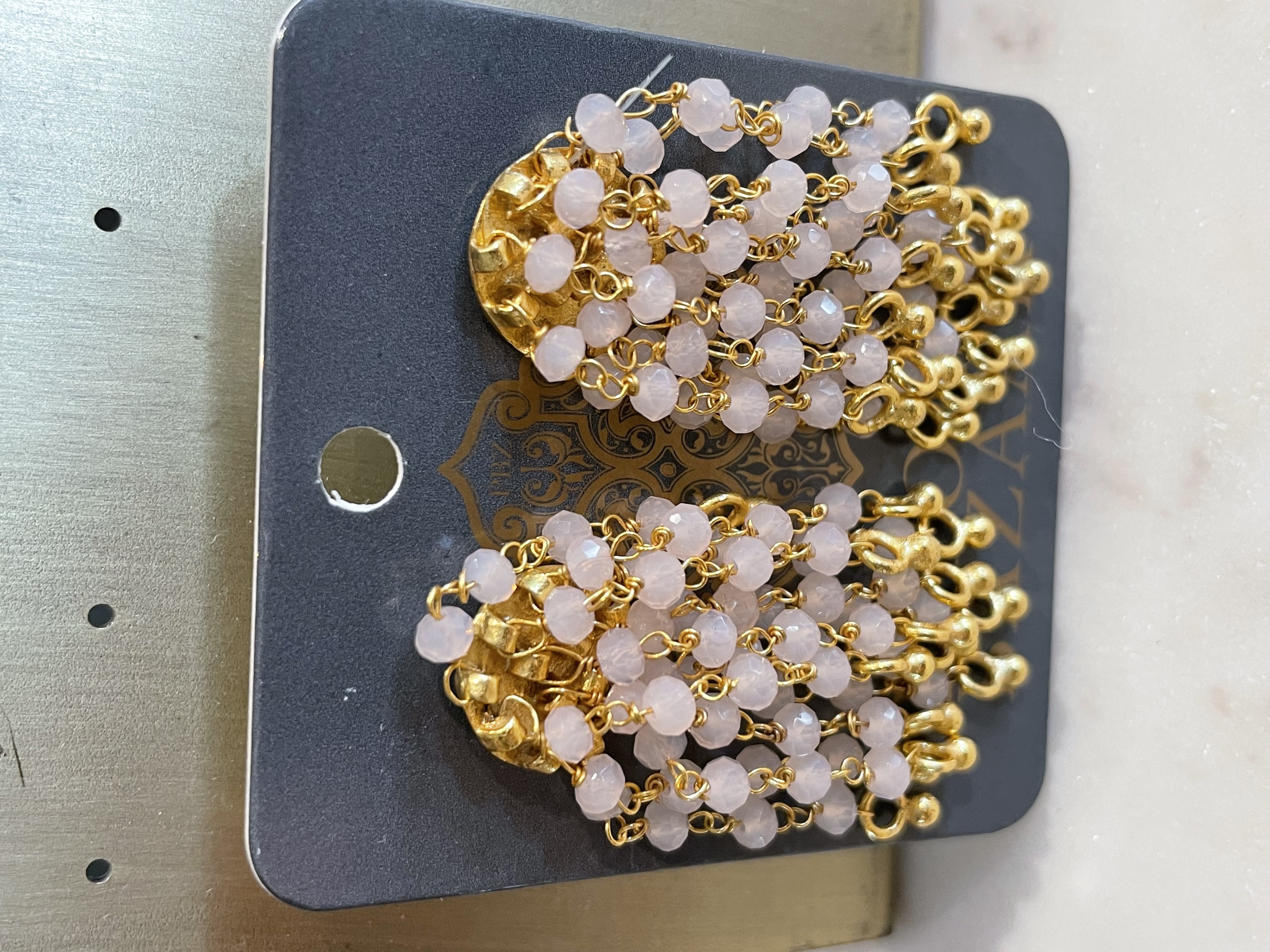 Örhängen guld/Rosa