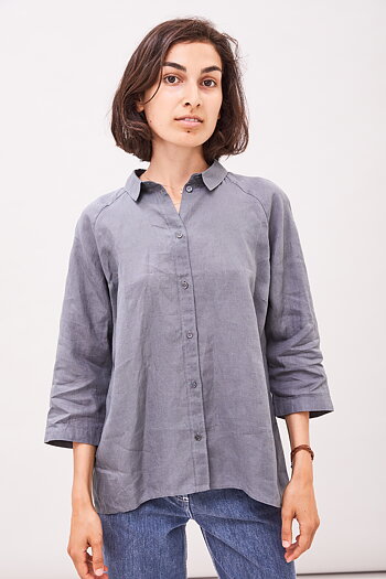 Yakora Linen shirt - Grey Slate
