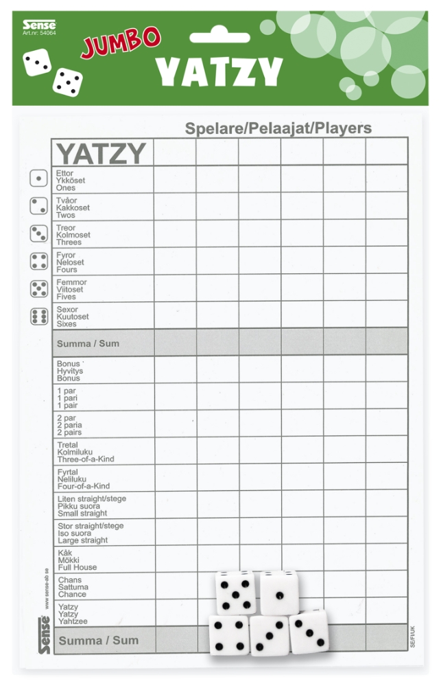 Jumbo Yatzy Spel