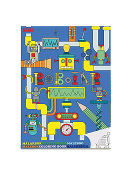 Målarbok Robotar