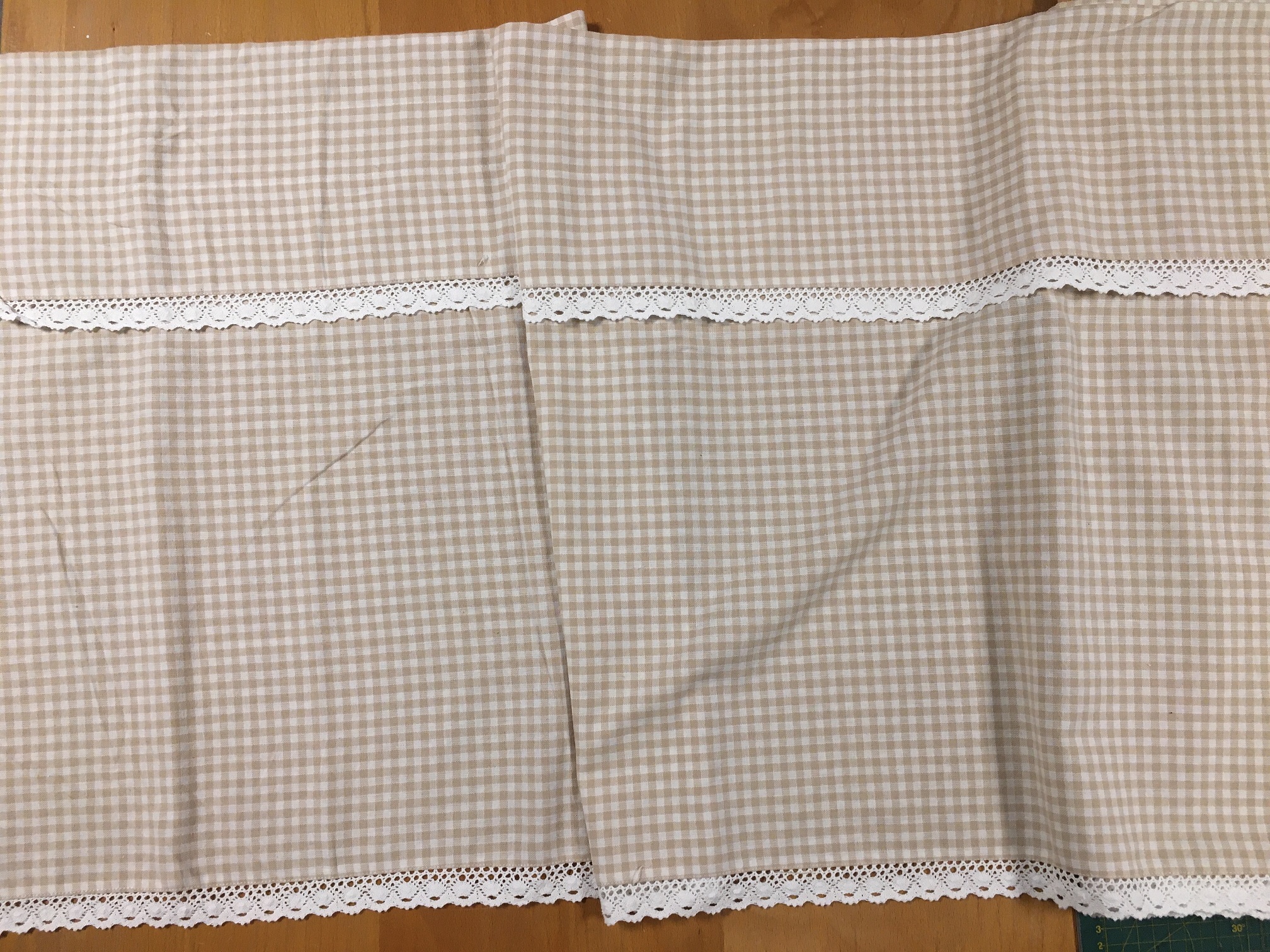 Beige Köksruta 0,5cm Gardinkappa