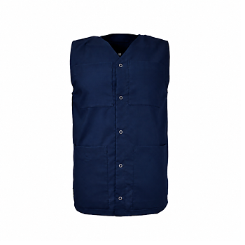 Väst med tryckknappar, unisex