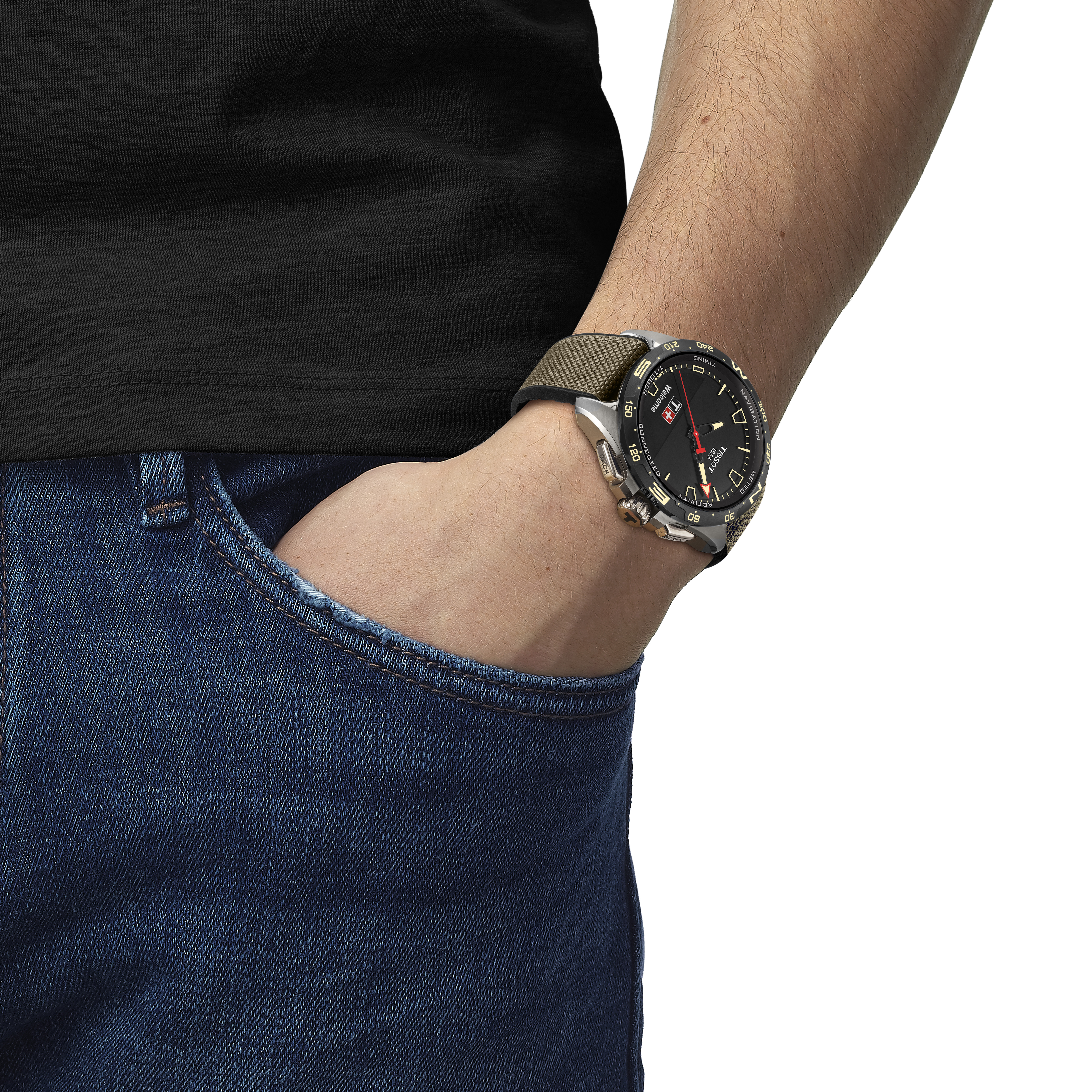 Tissot T121.420.47.051.07 Tissot T-Touch Connect Solar 47 Khaki handled