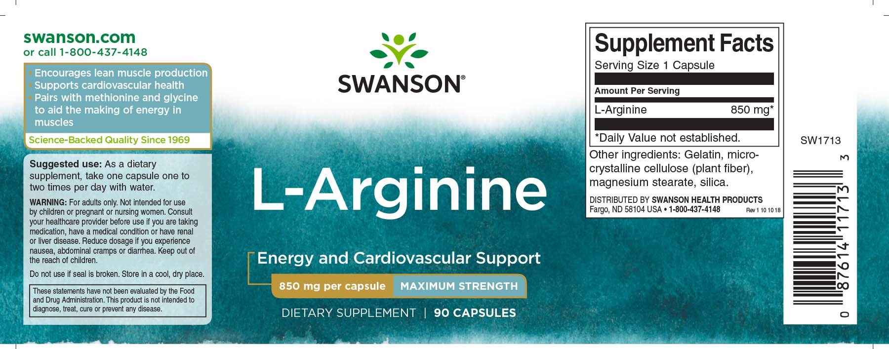 L-Arginine 500mg - 2