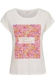 Cream Frigga T-shirt Berry Flower