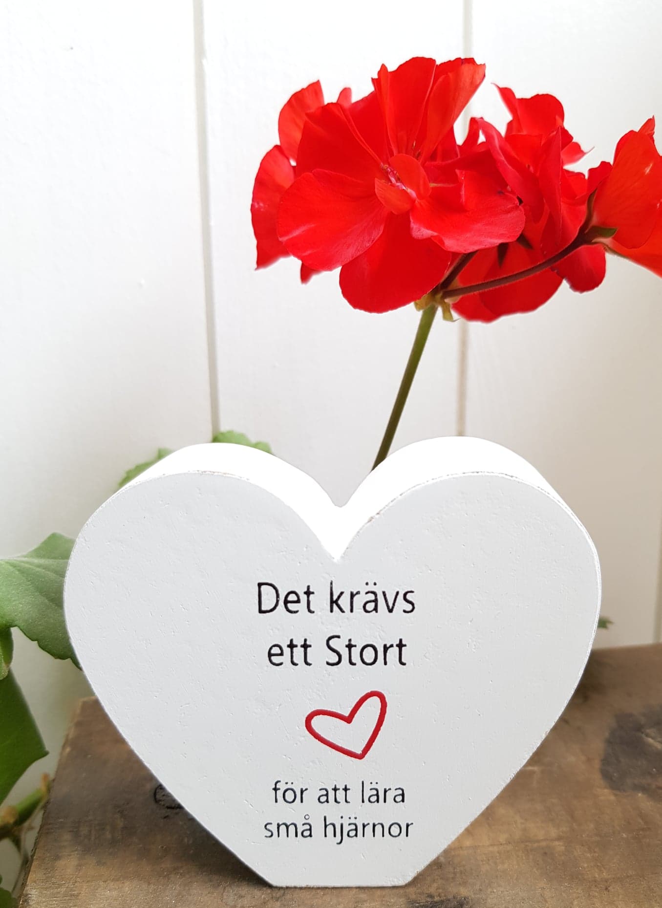 Stående hjärta med text - 2
