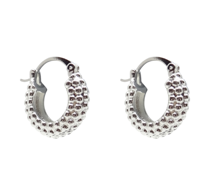 Agra Hoop Silver