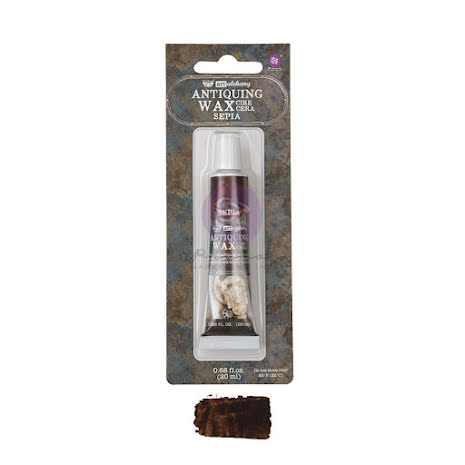 Prima Finnabair Wax Paste Antiquing Wax  -Sepia (tub)