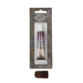 Prima Finnabair Wax Paste Antiquing Wax  -Sepia (tub)