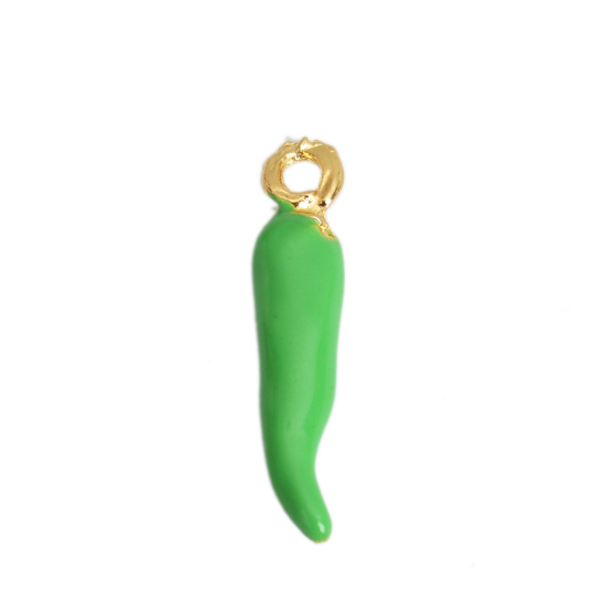 Berlock - Emaljerad Chili, Grön