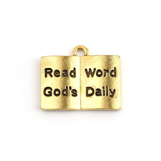 Berlock -  Bok guld "Read God´s word daily"