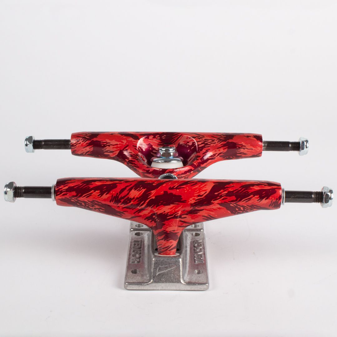 Tensor skatetruck Aluminium Camo Red/Raw