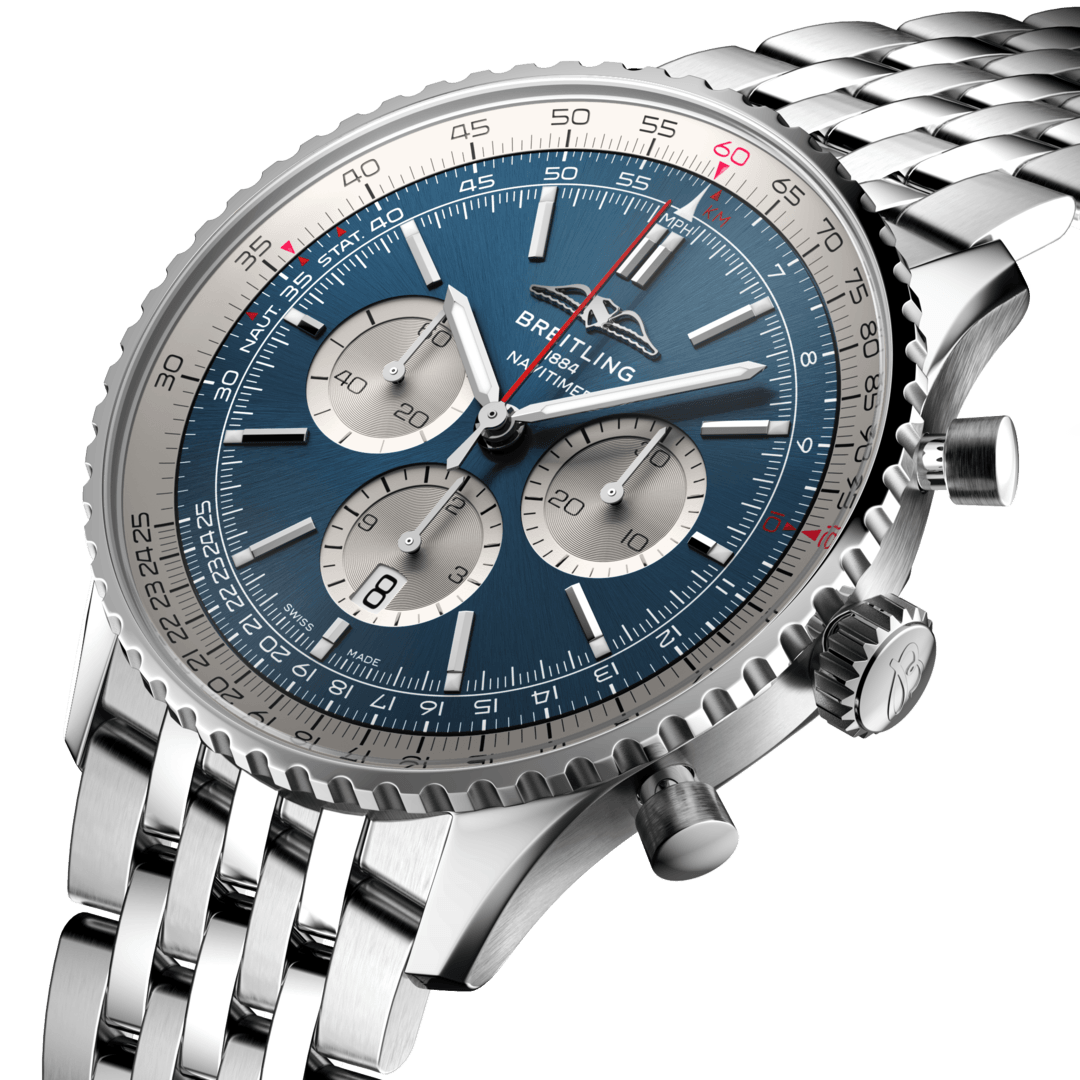 Breitling AB0137211C1A1 Breitling Navitimer B01 Chronograph 46 blå
