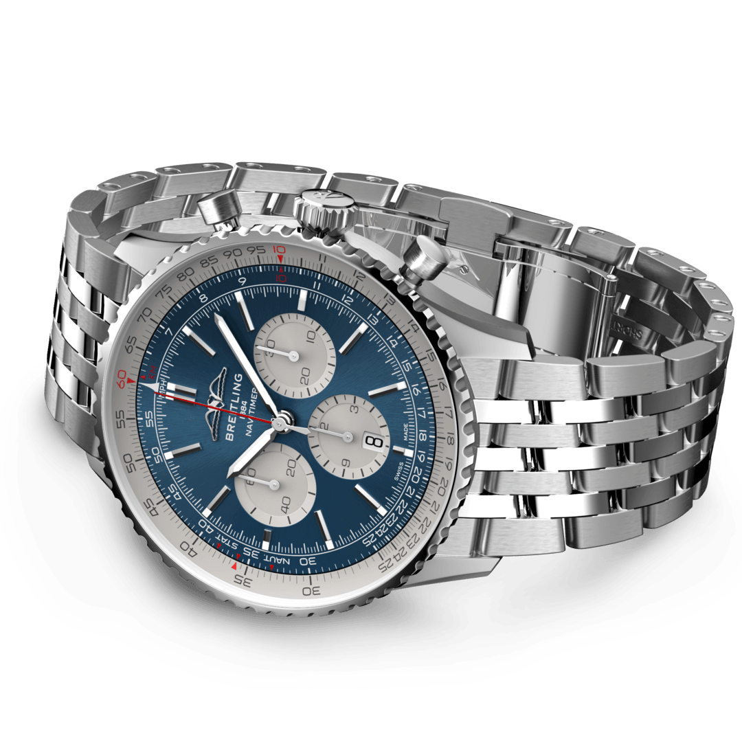 Breitling AB0137211C1A1 Breitling Navitimer B01 Chronograph 46 blå