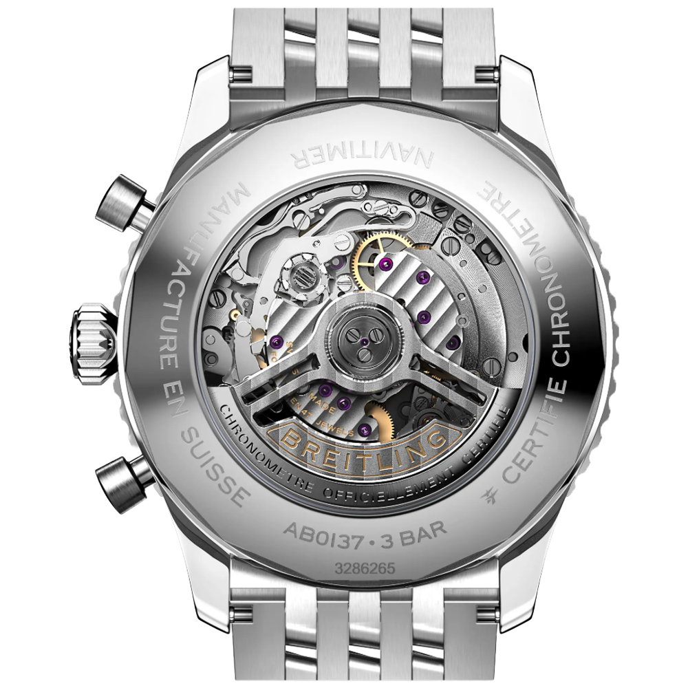 Breitling AB0137211C1A1 Breitling Navitimer B01 Chronograph 46 blå