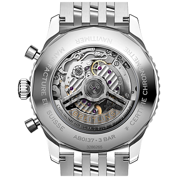 Breitling AB0137211C1A1 Breitling Navitimer B01 Chronograph 46 blå