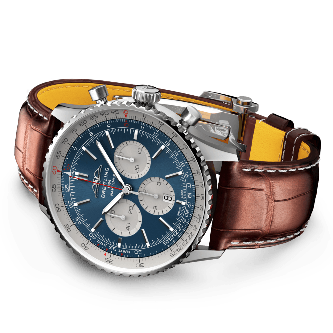 Breitling AB0137211C1P1 Breitling Navitimer B01 Chronograph 46 blå