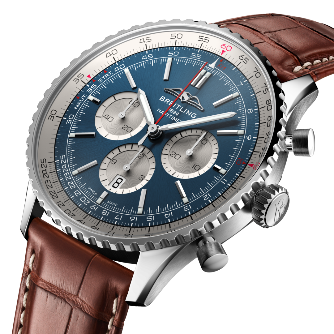 Breitling AB0137211C1P1 Breitling Navitimer B01 Chronograph 46 blå