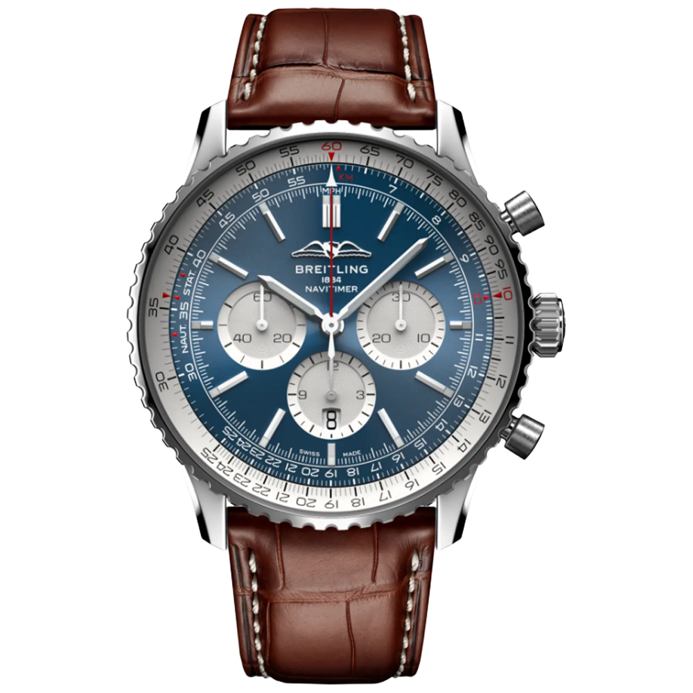 Breitling AB0137211C1P1 Breitling Navitimer B01 Chronograph 46 blå