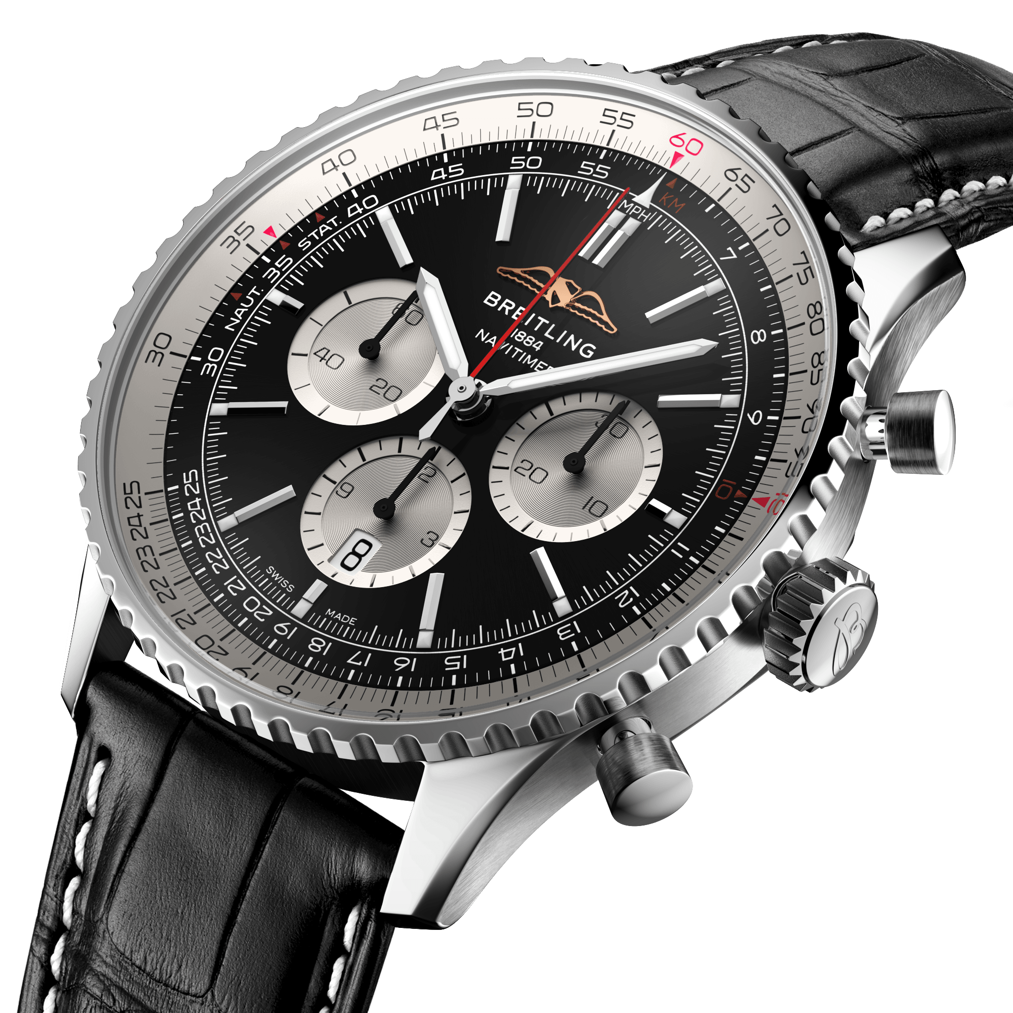 Breitling AB0137211B1P1 Breitling Navitimer B01 Chronograph 46 svart
