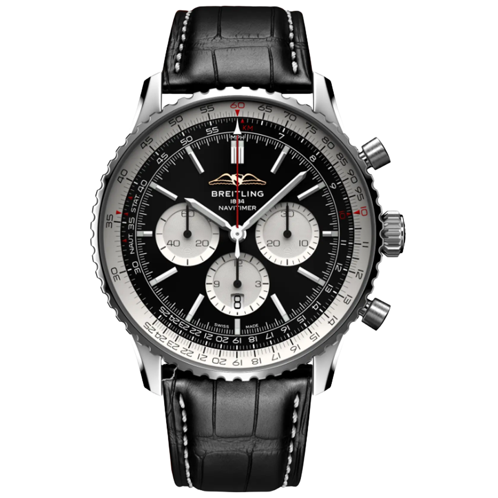 Breitling AB0137211B1P1 Breitling Navitimer B01 Chronograph 46 svart