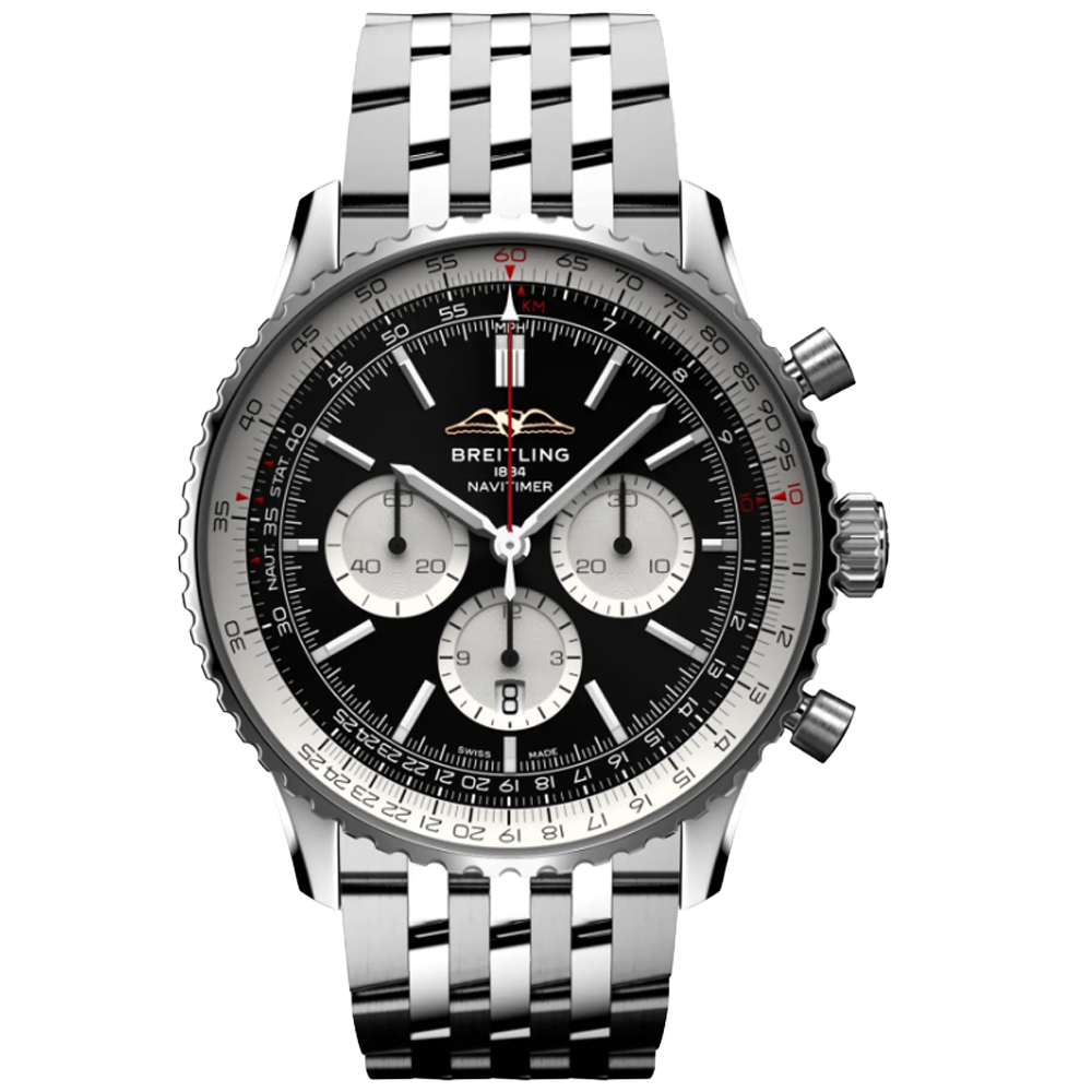 Breitling AB0137211B1A1 Breitling Navitimer B01 Chronograph 46 svart