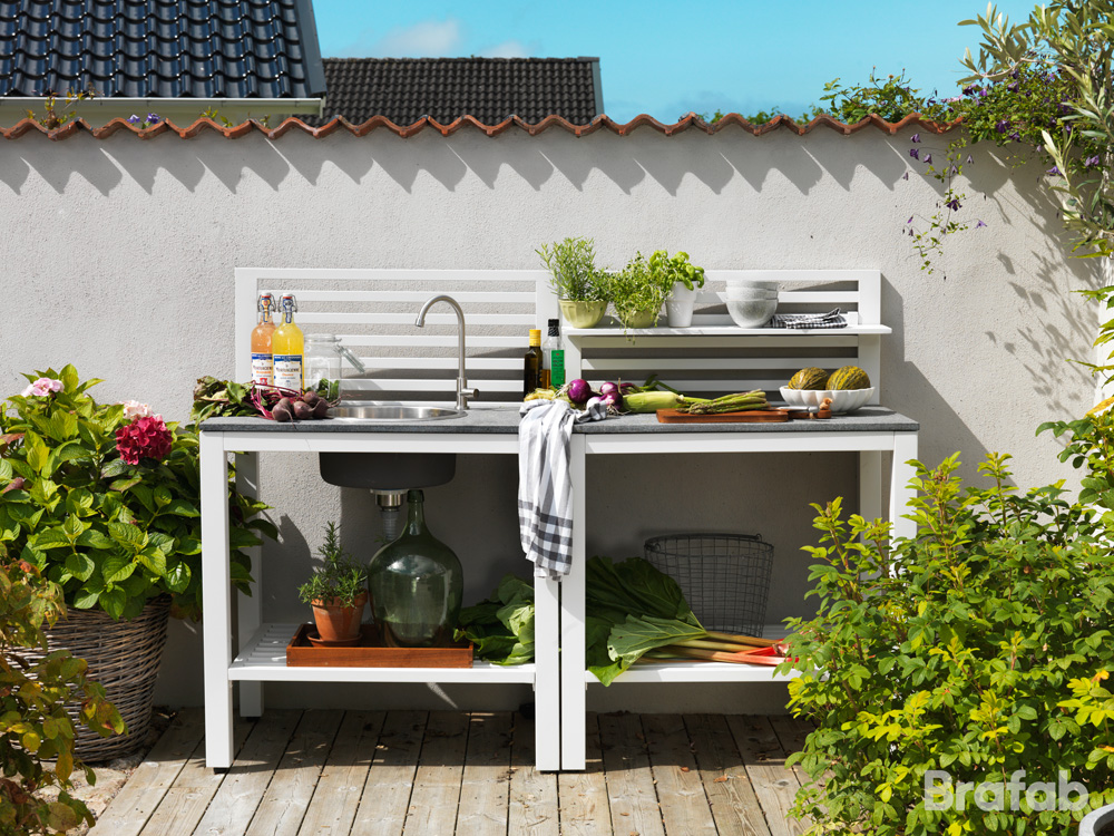 BELLAC Outdoor Kitchen Countertop White - 2
