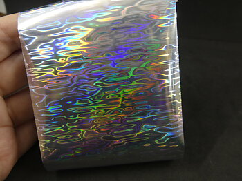 Hot Stamping Foil - Swirling drops  - 8 cm - 1 or 10 meter