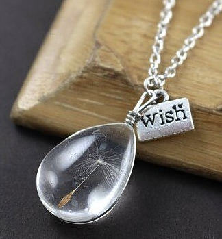 Önskar (Wish) Halsband med maskros frön - Drop