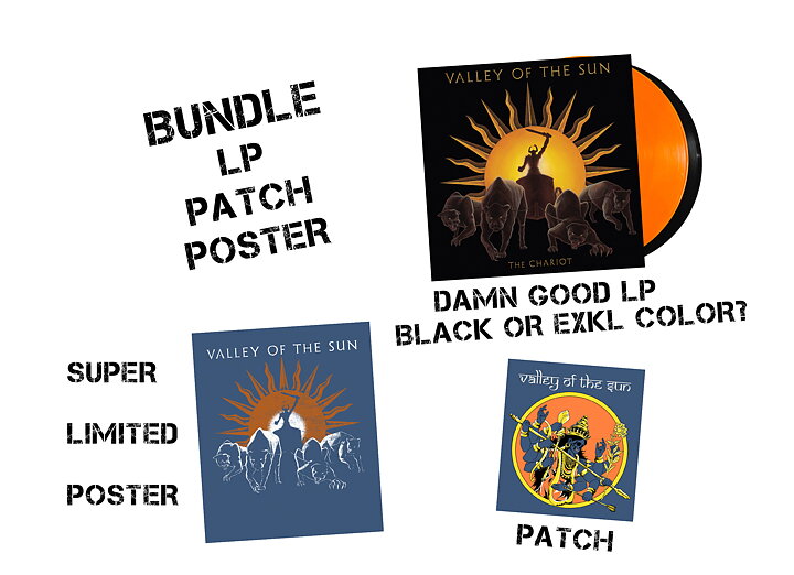 VALLEY OF THE SUN - CHARIOT - LP bundle -