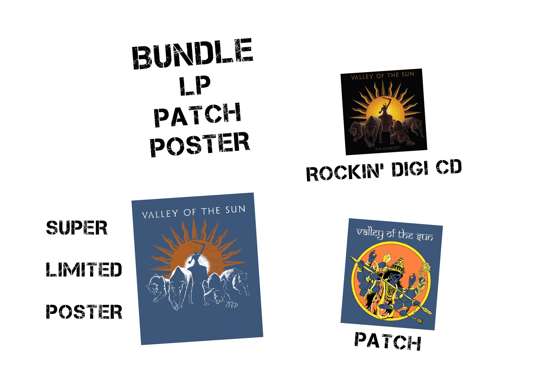 VALLEY OF THE SUN - CHARIOT - CD bundle