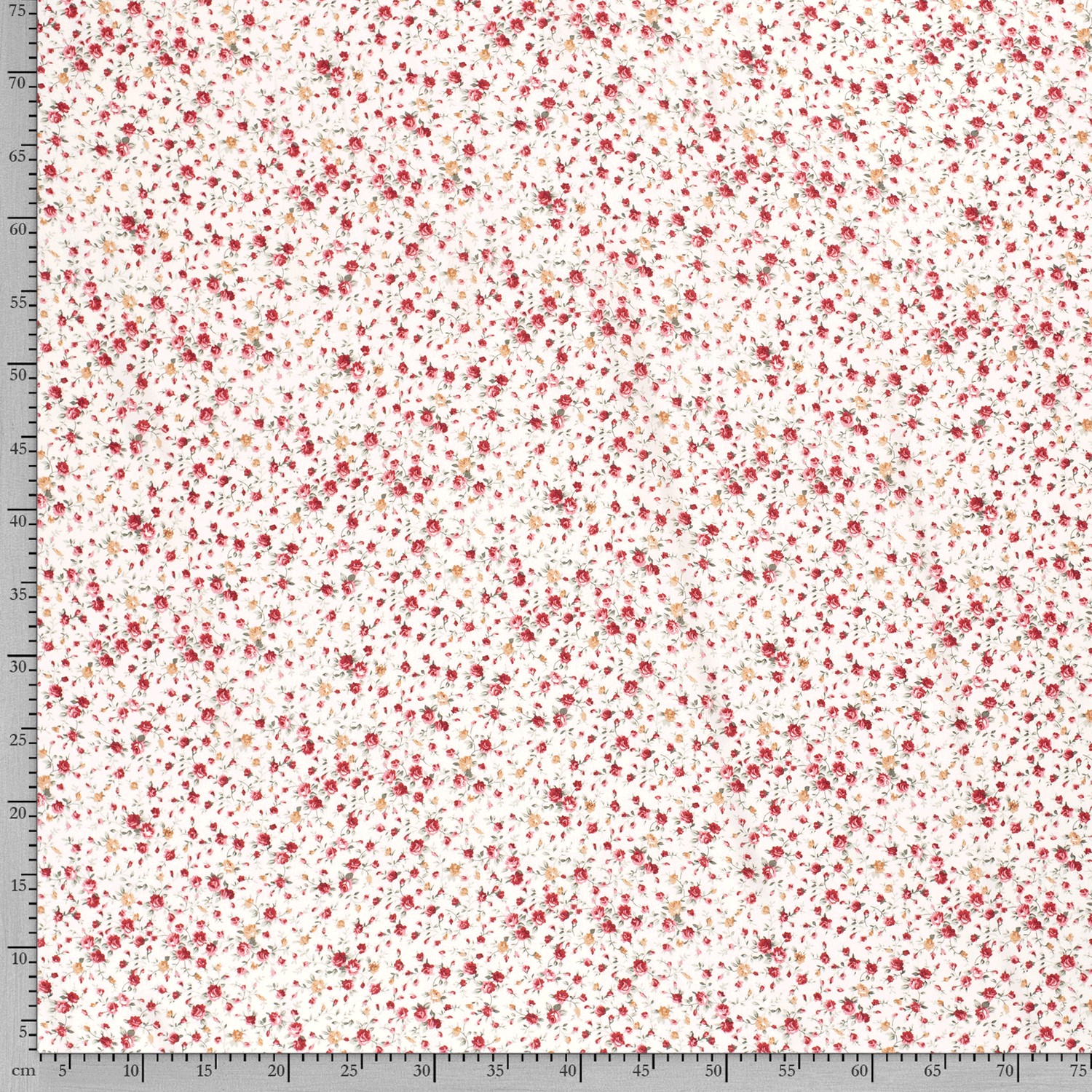 VISCOSE -  MINI FLOWER WHITE - 4