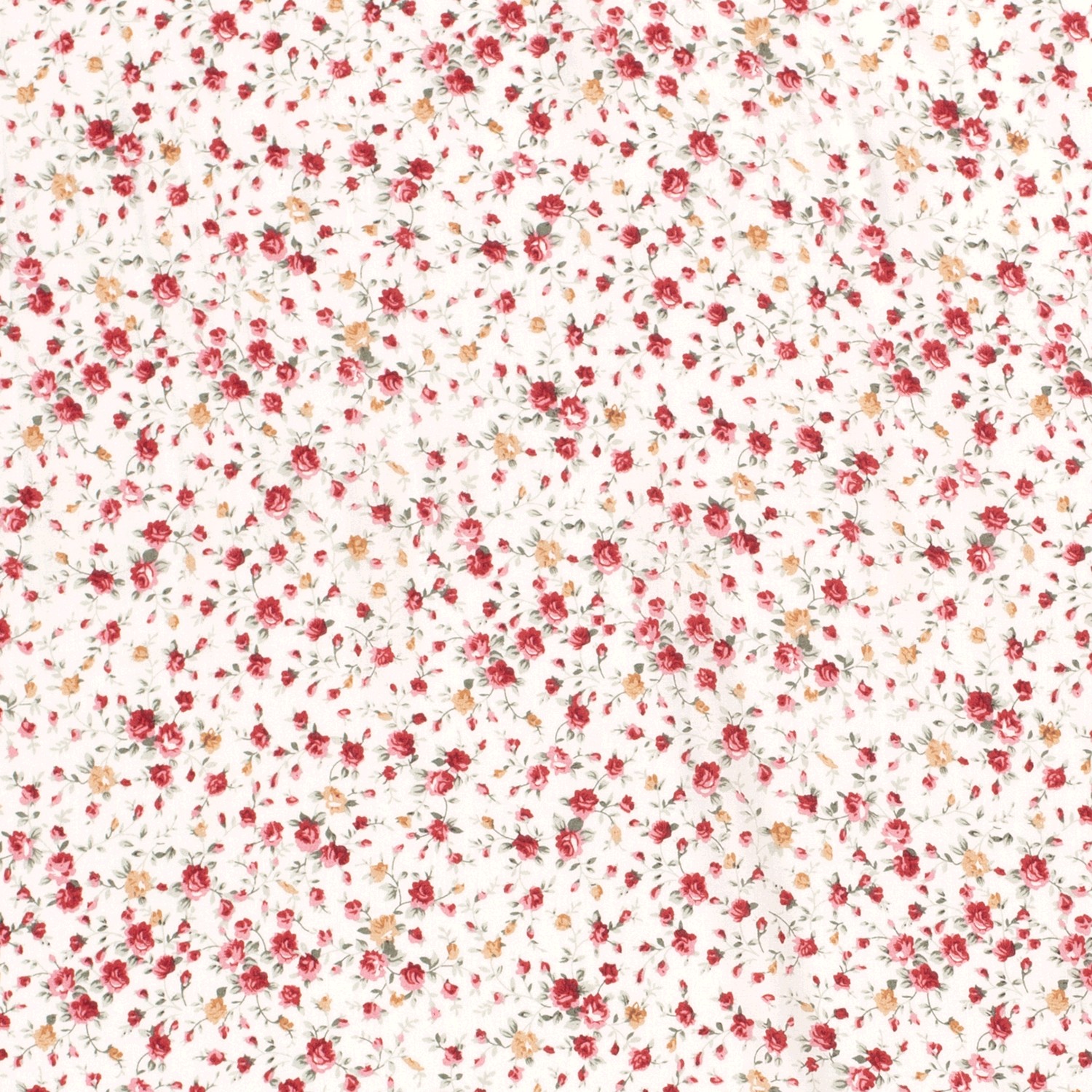 VISCOSE -  MINI FLOWER WHITE