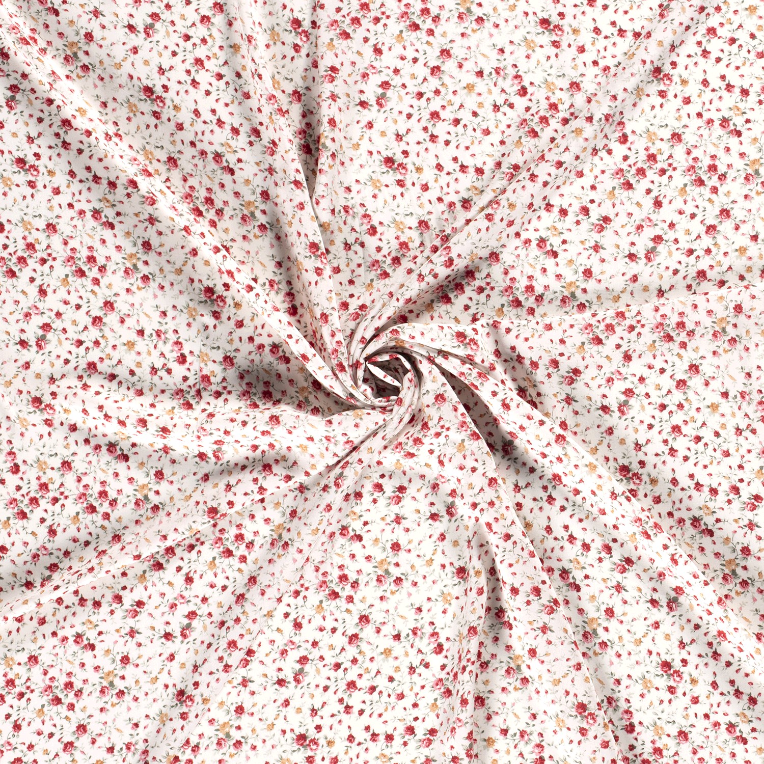 VISCOSE -  MINI FLOWER WHITE - 2