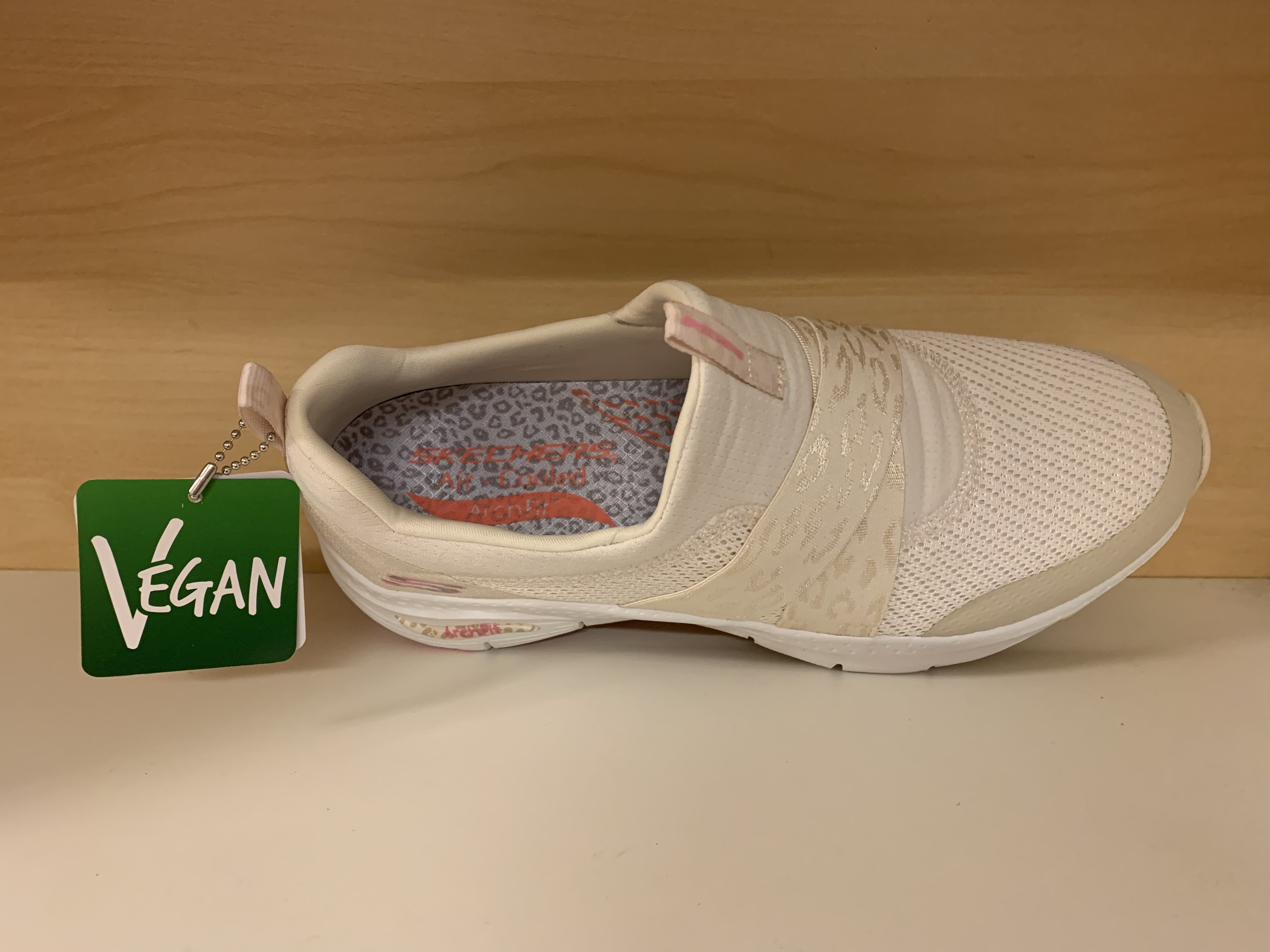 SKECHERS  Womens Arch  Natur/Pink. Uppbygd i hålfoten. Kan tvättas i maskin (som dom flesta Skechers) Vegan. - 3