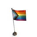 Progress Pride tables flag