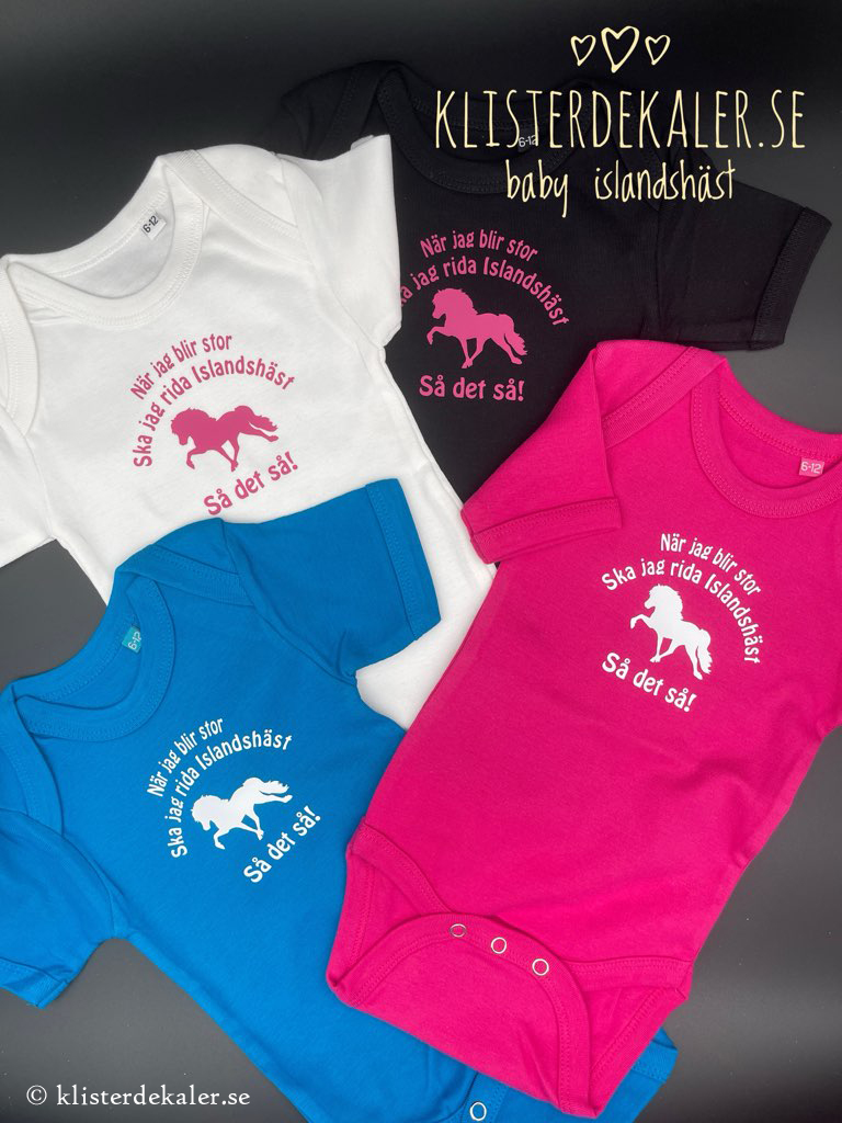 Baby Body Icelandic horse 6-12 month