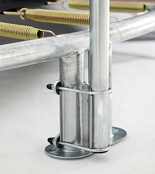 Studsmatta BERG Inground ULTIM Favorit Grå 410x250 rektangulär + skyddsnät Comfort