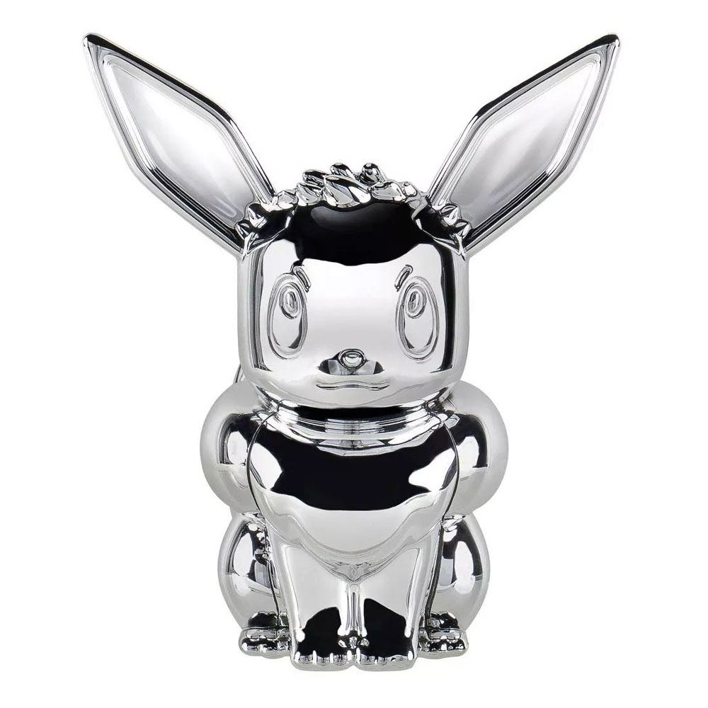 Pokemon 25th Anniversary Celebration Silver Eevee Figure - 2