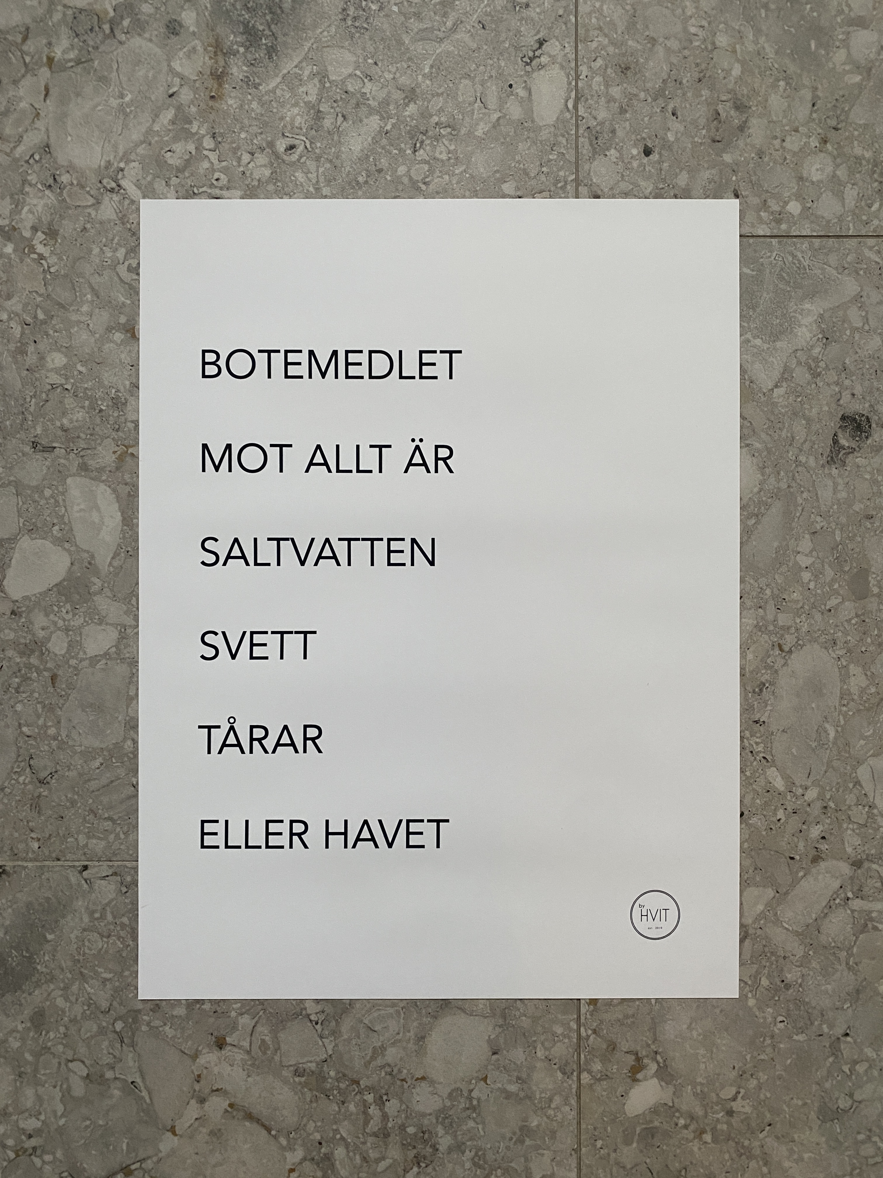 Print Text Saltvatten