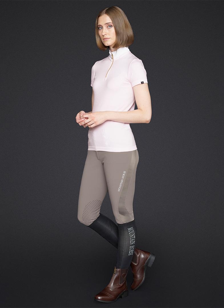Mountain Horse - Honey Competition Top - Soft Pink - stretch