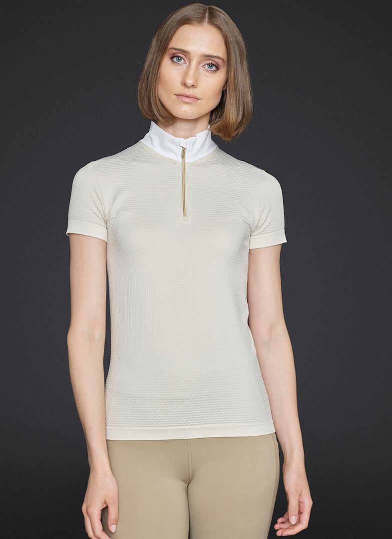 Mountain Horse - Honey Competition Top - Beige - stretch