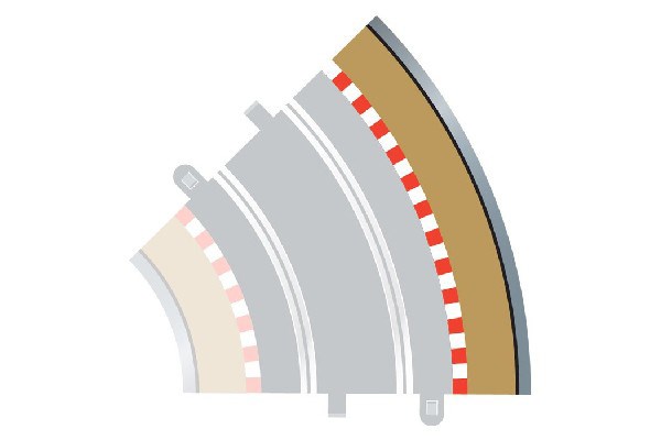 Scalextric C8228 Rad 2 Outer Boarders & Barriers (For C8206)