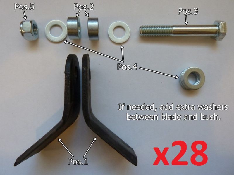 Y-blad för slaghack 28-pack - 3