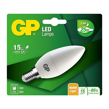 777992-LDCE1 GP Led Candle E14 3.5W-25W