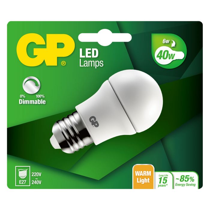 778074-LDCE1 GP Led MGLOBE Dim E27 6.0W-40W