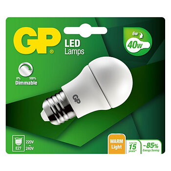 778074-LDCE1 GP Led MGLOBE Dim E27 6.0W-40W