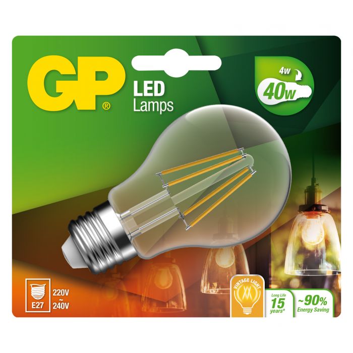 778203-LDCE1 GP Led Filament Classic E27 4.0W-40W